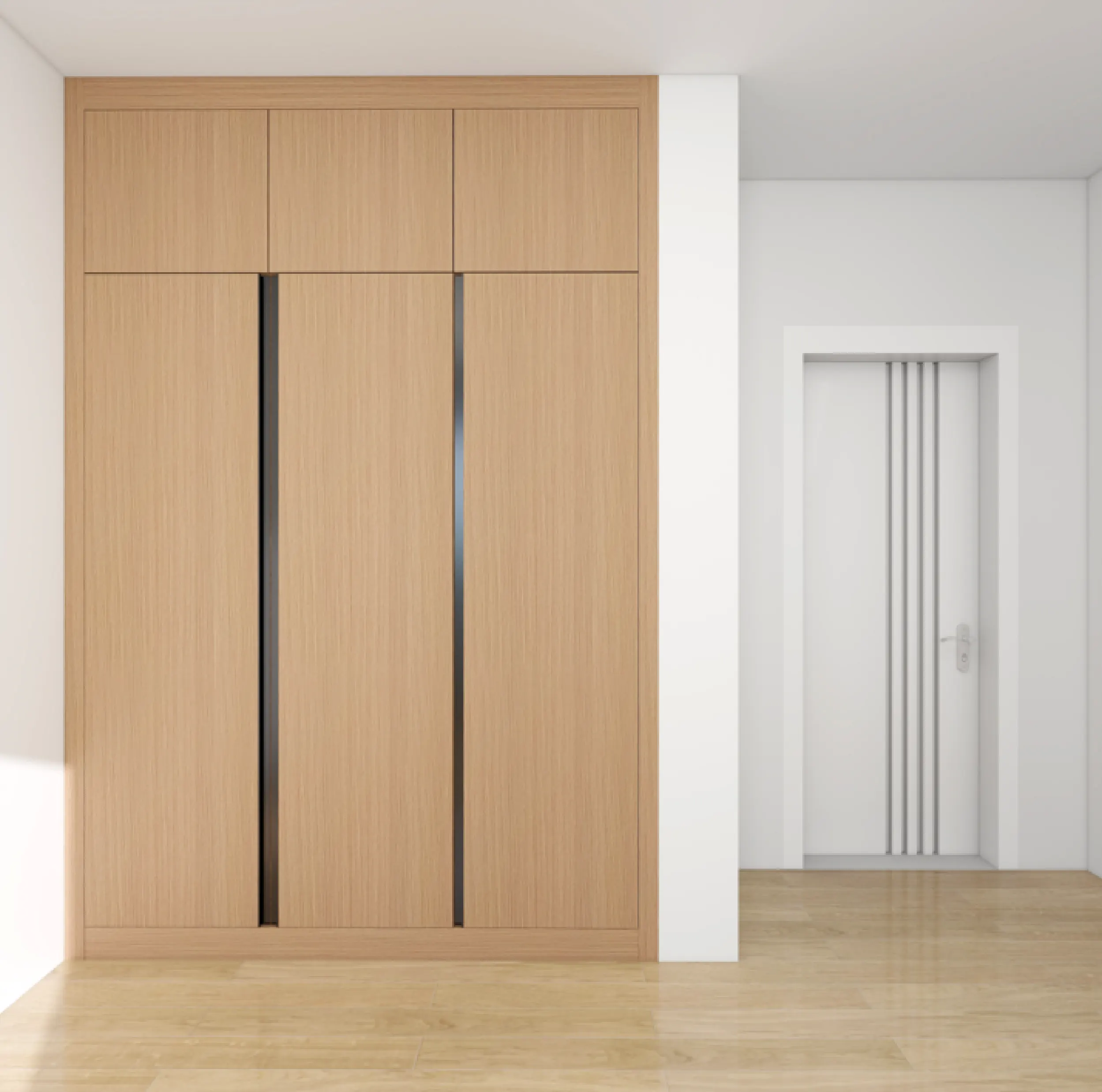 Conrad Residence bedroom wardrobe 3D design concept, U2 drawing set, page 31.