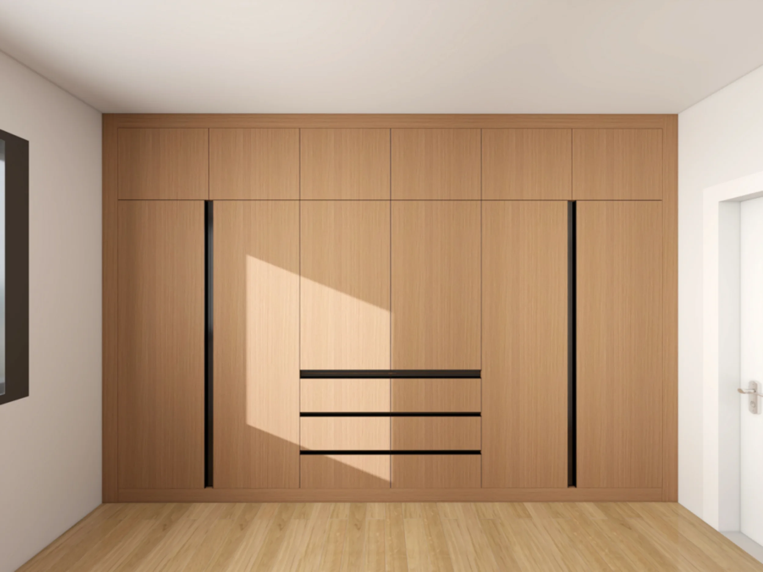 Conrad Residence main wardrobe 3D design concept, U2 drawing set, page 26.