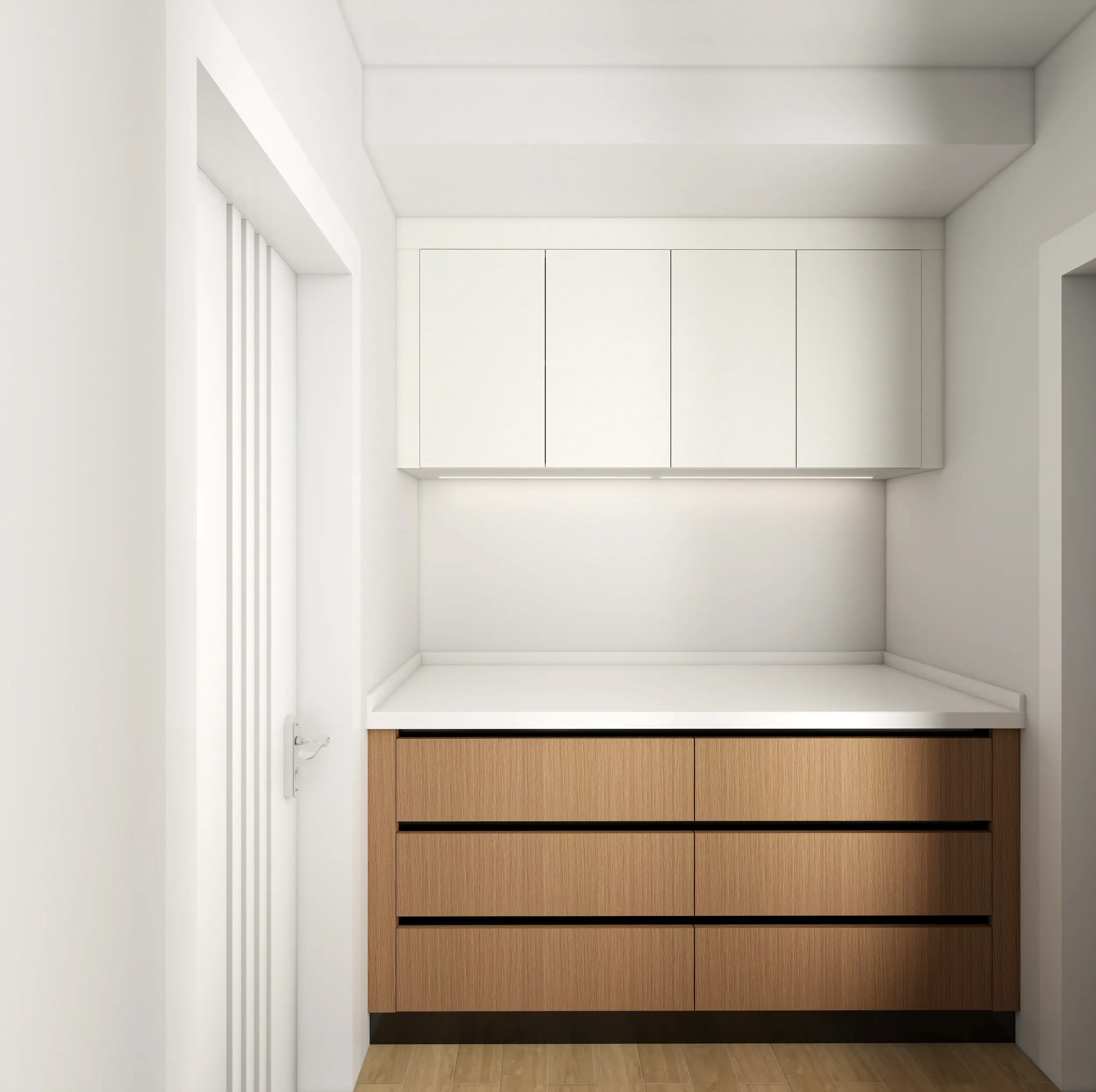 Conrad Residence pantry 3D design concept, U2 drawing set, page 20.
