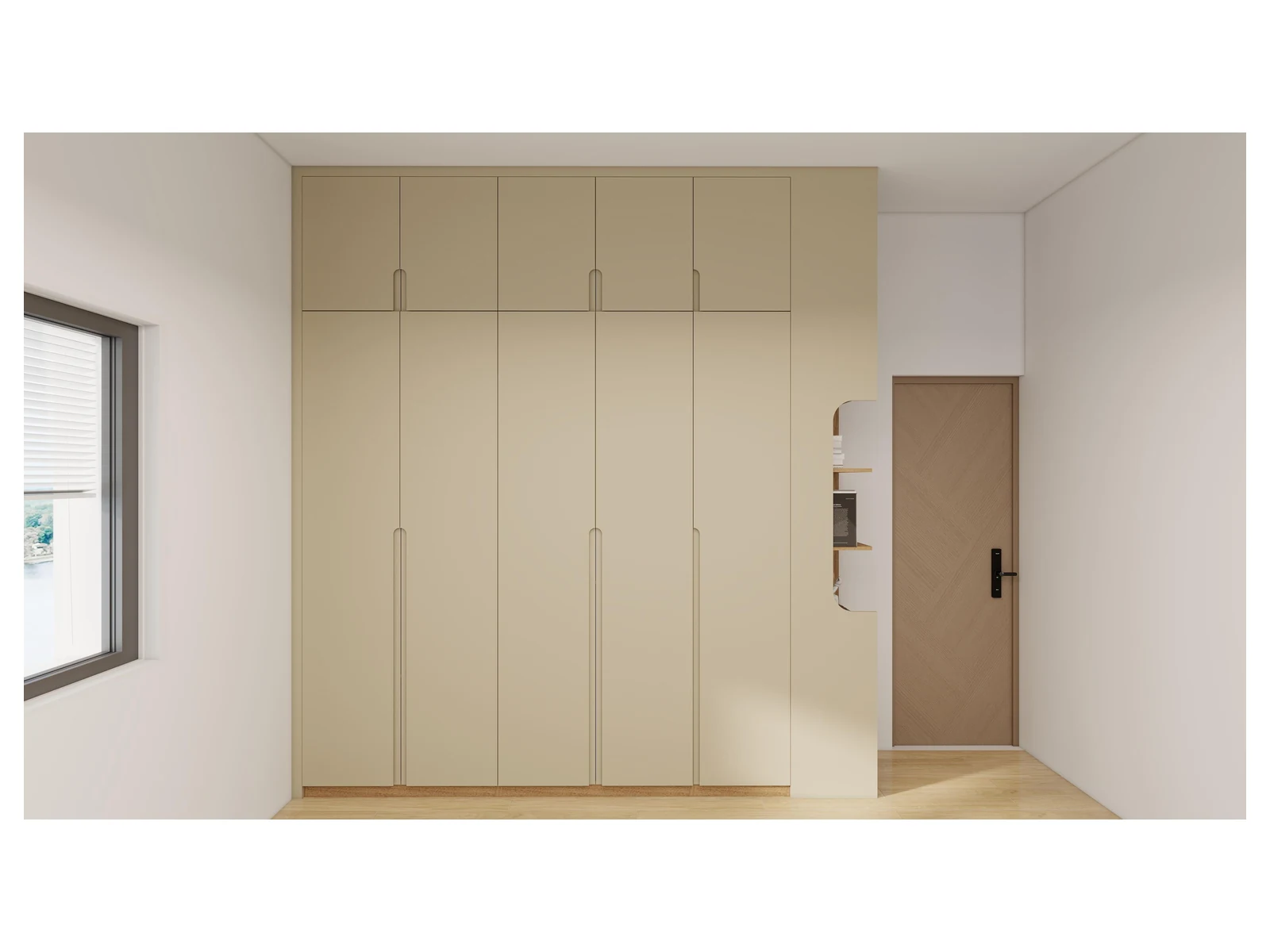 Closet 3 3D design rendering from the Miami project cabinetry design document